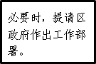 必要时，提请区政府作出工作部署。