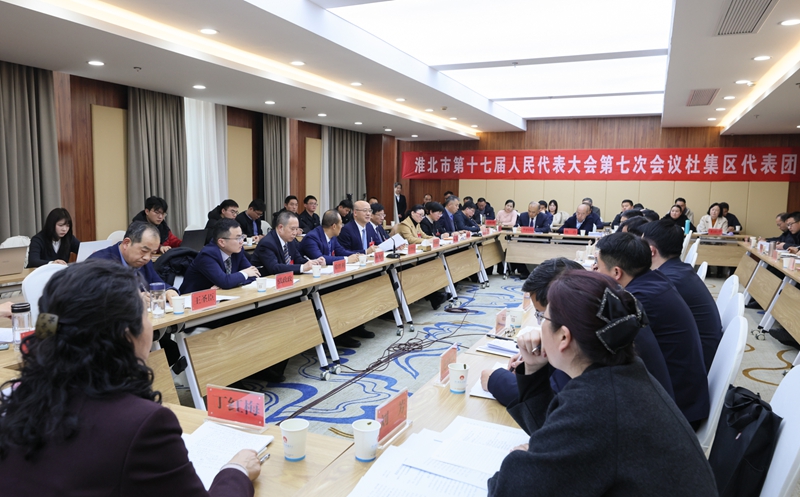 汪华东在参加杜集区代表团分组审议时强调